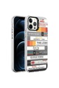 Apple iPhone 12 Pro Max Uyumlu Kılıf Desenli Zore Silver Sert Kapak