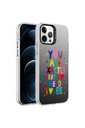 Apple iPhone 12 Pro Max Uyumlu Kılıf Desenli Zore Silver Sert Kapak