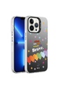 Apple iPhone 13 Pro Uyumlu Kılıf Desenli Zore Silver Sert Kapak
