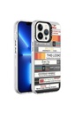 Apple iPhone 13 Pro Uyumlu Kılıf Desenli Zore Silver Sert Kapak