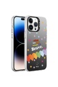 Apple iPhone 14 Pro Uyumlu Kılıf Desenli Zore Silver Sert Kapak