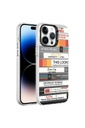 Apple iPhone 14 Pro Uyumlu Kılıf Desenli Zore Silver Sert Kapak