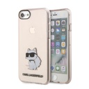 Apple iPhone 7 Uyumlu Kılıf Karl Lagerfeld Transparan Choupette Dizayn Kapak
