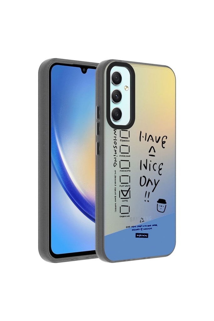 Samsung Galaxy A34 Uyumlu Kılıf Desenli Zore Dragon Sert Kapak