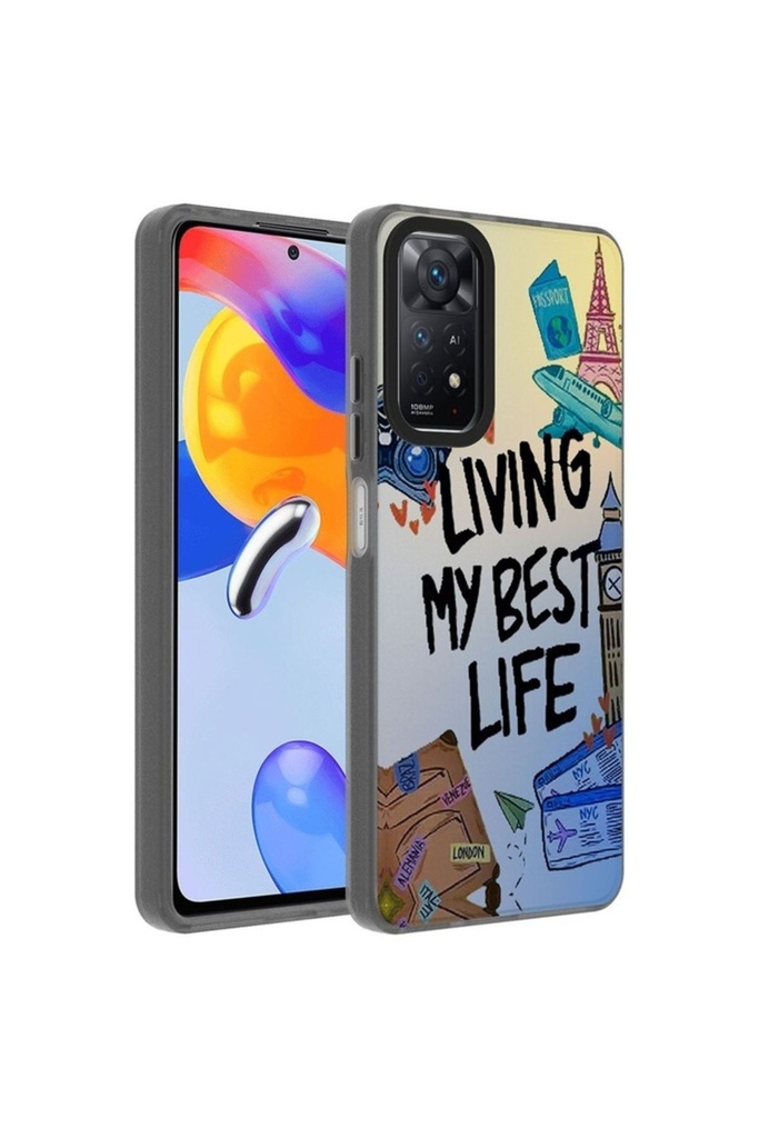 [RNZ-TA92262] Xiaomi Redmi Note 12 Pro 4G Uyumlu Kılıf Desenli Zore Dragon Sert Kapak (Seyahat)
