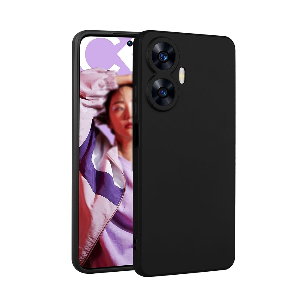 [RNZ-TA92481] Realme C55 Uyumlu Kılıf Zore Premier Silikon Kapak (Siyah)