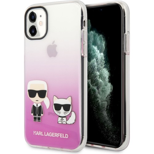 Apple iPhone 11 Uyumlu Kılıf Karl Lagerfeld Sert TPU K&C Dizayn Kapak
