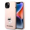 Apple iPhone 14 Uyumlu Kılıf Karl Lagerfeld Silikon Choupette Dizayn Kapak