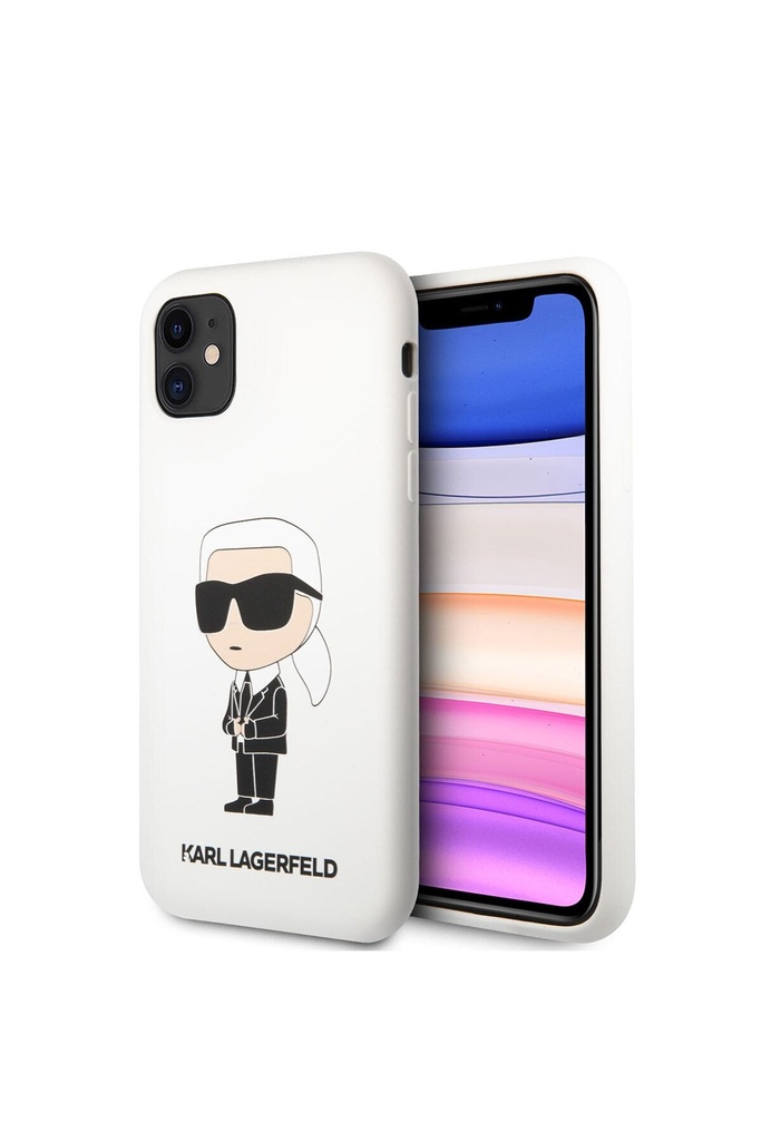 Apple iPhone 11 Uyumlu Kılıf Karl Lagerfeld Silikon Karl Dizayn Kapak