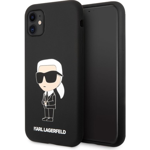 Apple iPhone 11 Uyumlu Kılıf Karl Lagerfeld Silikon Karl Dizayn Kapak