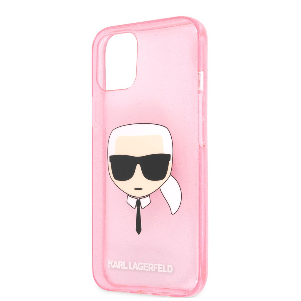 Apple iPhone 11 Uyumlu Kılıf Karl Lagerfeld Transparan Karl Head Dizayn Kapak