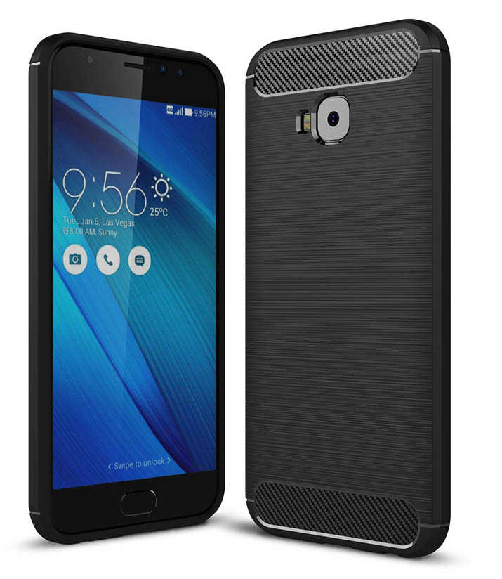 [RNZ-TA768] Asus Zenfone 4 Selfie ZD553KL Uyumlu Kılıf Zore Room Silikon Kapak (Siyah)