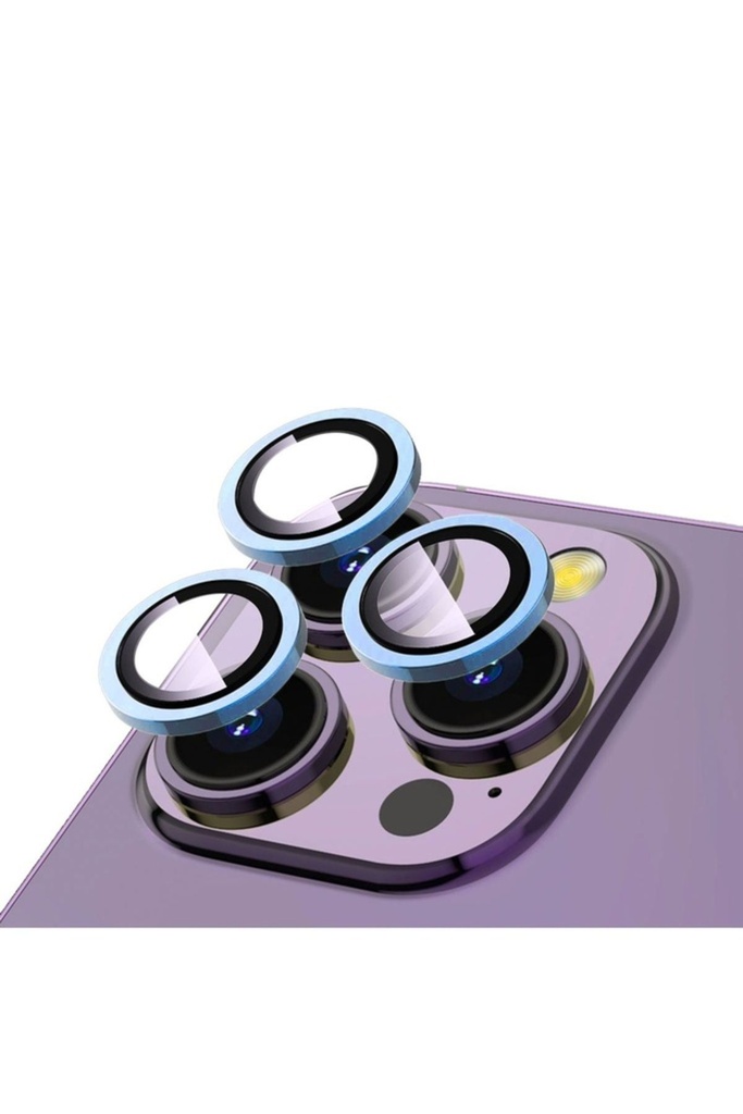 Apple iPhone 13 Pro Uyumlu Zore CL-12 Premium Safir Parmak İzi Bırakmayan Anti-Reflective Kamera Lens Koruyucu
