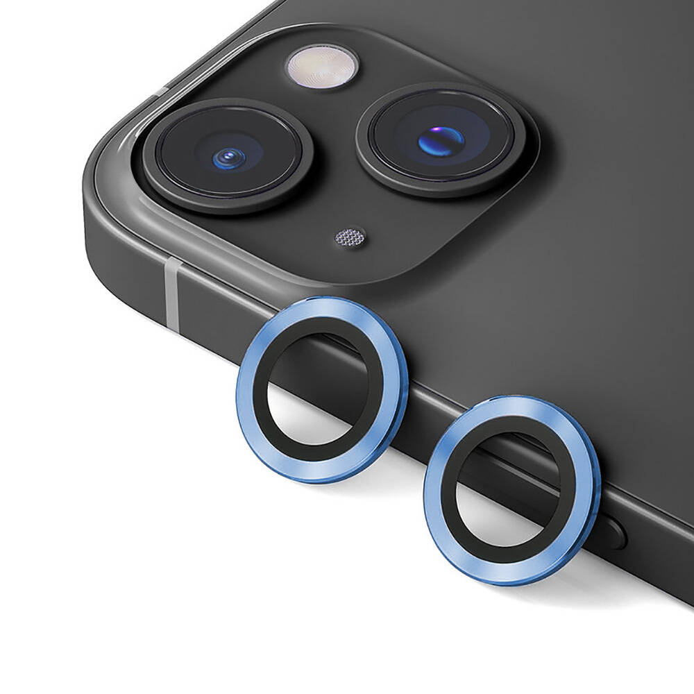 Apple iPhone 14 Plus Uyumlu Zore CL-12 Premium Safir Parmak İzi Bırakmayan Anti-Reflective Kamera Lens Koruyucu