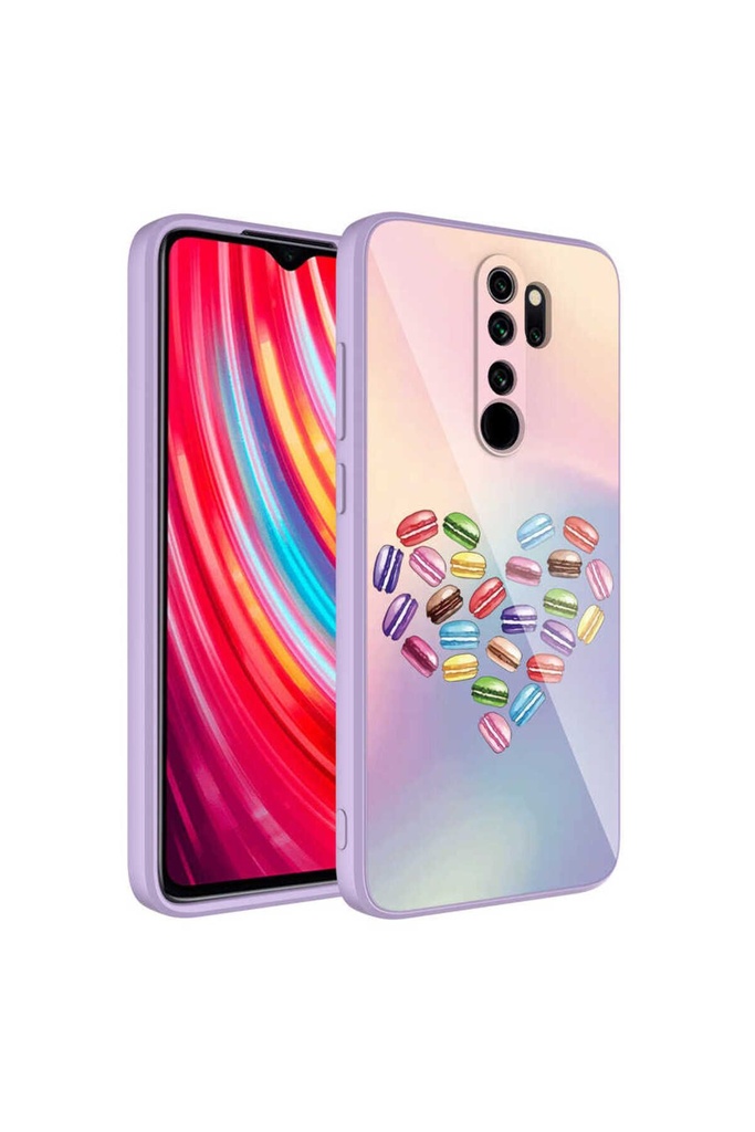 Xiaomi Redmi Note 8 Pro Uyumlu Kılıf Kamera Korumalı Desenli Sert Silikon Zore Epoksi Kapak