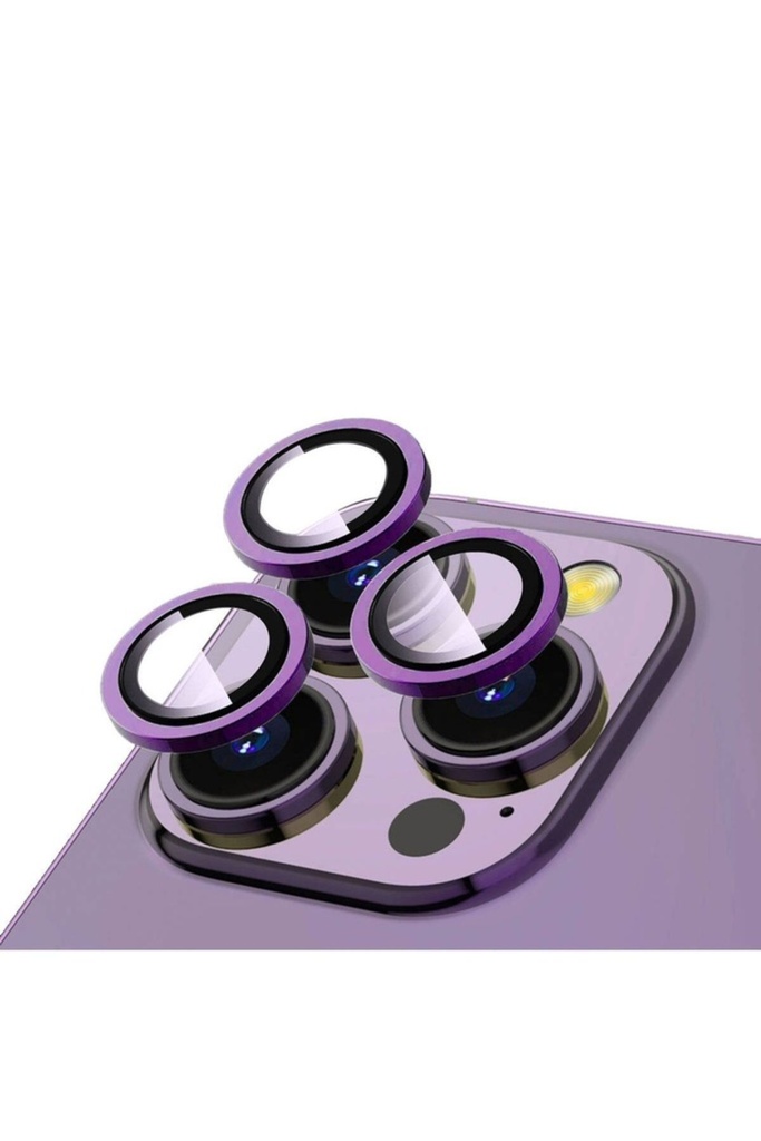 Apple iPhone 14 Pro Uyumlu Zore CL-12 Premium Safir Parmak İzi Bırakmayan Anti-Reflective Kamera Lens Koruyucu
