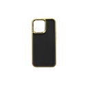 Apple iPhone 13 Mini Uyumlu Kılıf Wiwu Genuine Leather Gold Calfskin Orjinal Deri Kapak
