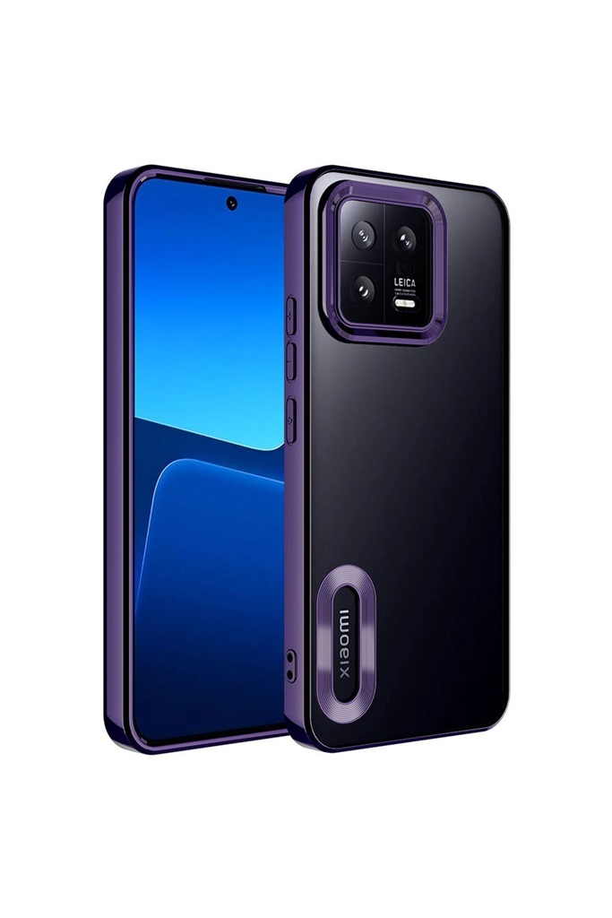Xiaomi Mi 13 Uyumlu Kılıf Kamera Korumalı Logo Gösteren Zore Omega Kapak