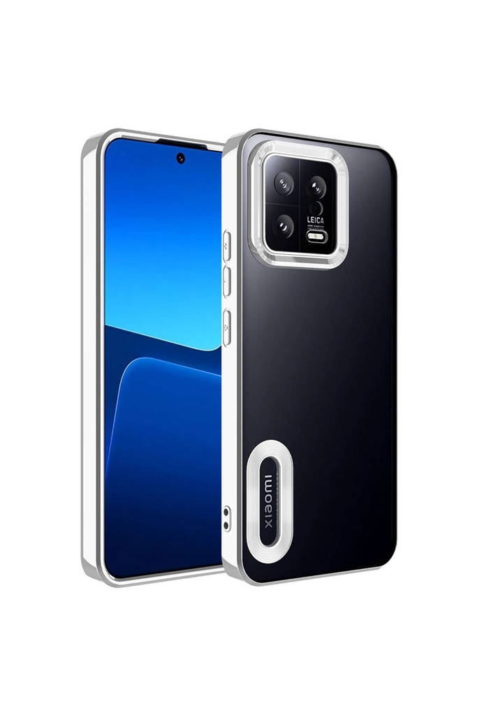 Xiaomi Mi 13 Uyumlu Kılıf Kamera Korumalı Logo Gösteren Zore Omega Kapak