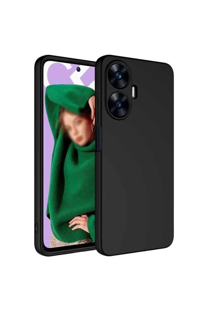 [RNZ-TA92669] Realme C55 Uyumlu Kılıf Zore Mara Lansman Kapak (Siyah)