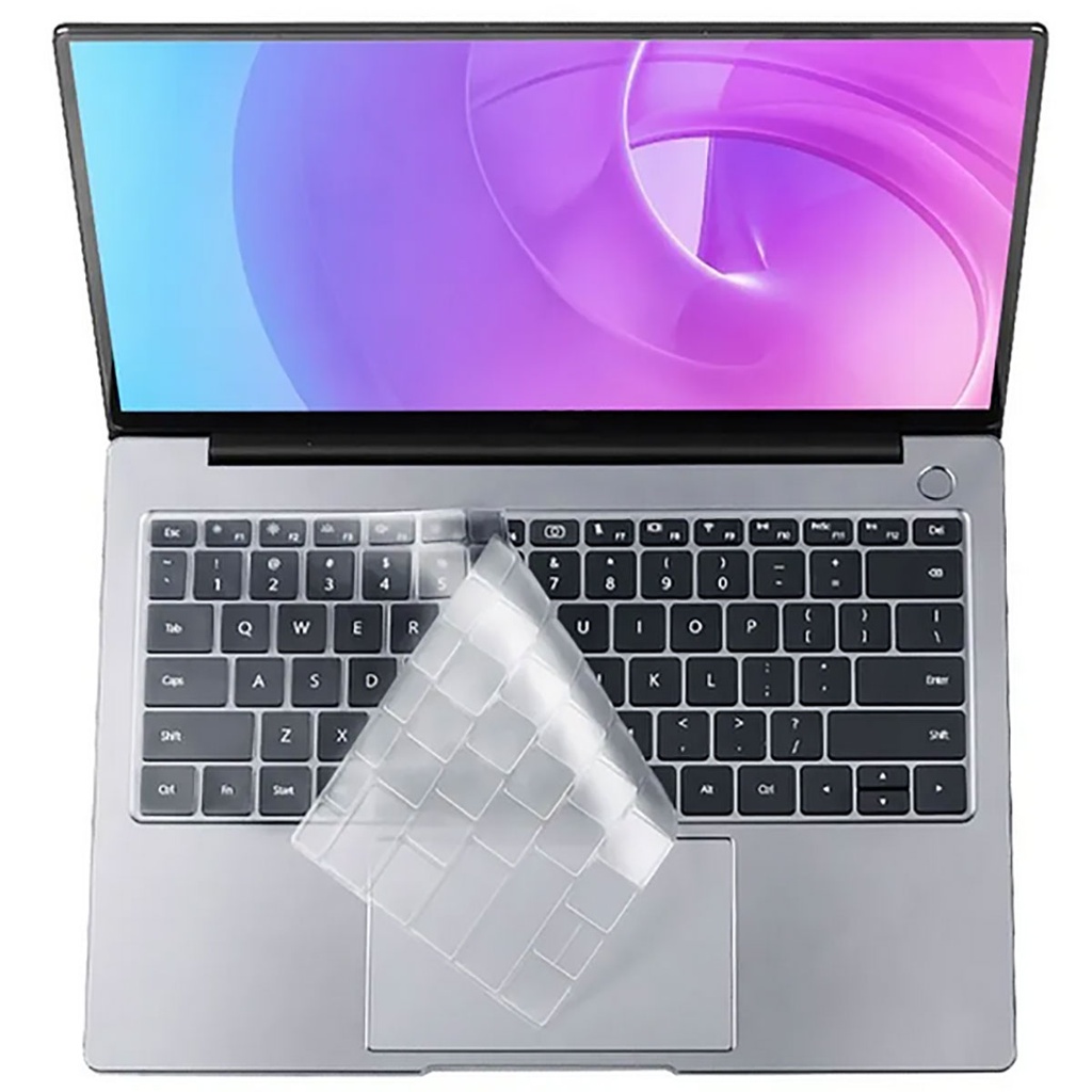 [RNZ-TA92837] Apple Macbook 16' Touch Bar  A2141 Uyumlu Zore Klavye Koruyucu Transparan Buzlu Silikon Ped