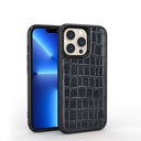Apple iPhone 13 Pro Max Uyumlu Kılıf Wiwu Croco Pattern Calfskin Orjinal Deri Kapak