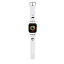 Apple Watch 42mm Uyumlu Karl Lagerfeld Orjinal Lisanslı İkonik Karl & Choupette Logolu Silikon Kordon
