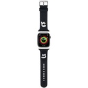 Apple Watch 42mm Uyumlu Karl Lagerfeld Orjinal Lisanslı İkonik Karl & Choupette Logolu Silikon Kordon