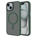 Apple iPhone 15 Plus Uyumlu Kılıf Mat Arka Yüzey Wireless Şarj Özellikli Zore Flet M-safe Kapak