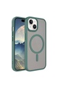 Apple iPhone 15 Plus Uyumlu Kılıf Mat Arka Yüzey Wireless Şarj Özellikli Zore Flet M-safe Kapak