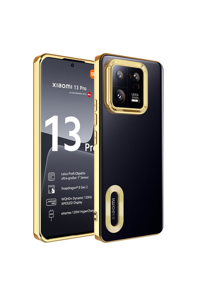 Xiaomi Mi 13 Pro Uyumlu Kılıf Kamera Korumalı Logo Gösteren Zore Omega Kapak