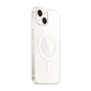 Apple iPhone 15 Uyumlu Kılıf Zore M-safe Şarj Özellikli Şeffaf Tek Kamera Çerçeveli Porto Kapak