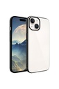 Apple iPhone 15 Uyumlu Kılıf Sert PC Renkli Çerçeveli Zore Riksos Kapak