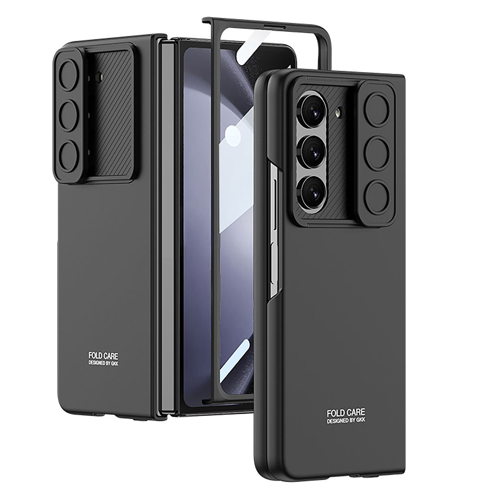 Samsung Galaxy Z Fold 5 Uyumlu Kılıf Kamera Korumalı Zore Kıpta Sürgülü Kapak