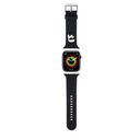 Apple Watch 42mm Uyumlu Karl Lagerfeld Orjinal Lisanslı İkonik Karl Head Logolu Silikon Kordon