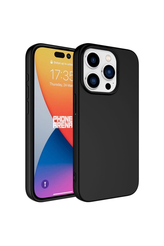 [RNZ-TA92985] Apple iPhone 15 Pro Max Uyumlu Kılıf Zore LSR Lansman Kapak (Siyah)