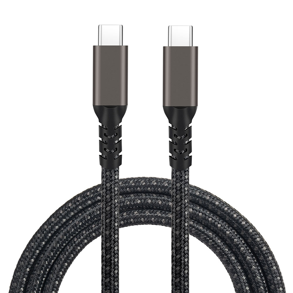 [RNZ-TA93490] Qgeem 2.Jenerasyon Type-C to Type-C USB3.2 PD Data Kablosu 100W 20Gbps 4K@60Hz 2 Metre