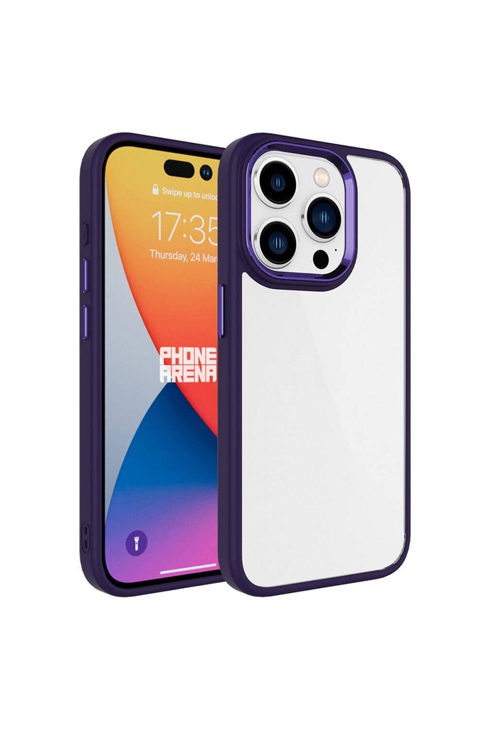 Apple iPhone 15 Pro Uyumlu Kılıf Zore Krom Kapak