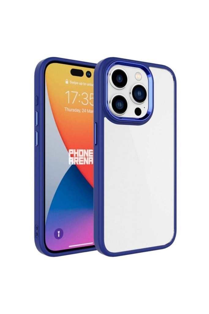 Apple iPhone 15 Pro Uyumlu Kılıf Zore Krom Kapak
