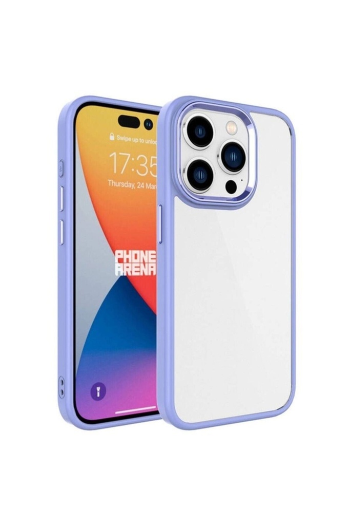Apple iPhone 15 Pro Uyumlu Kılıf Zore Krom Kapak