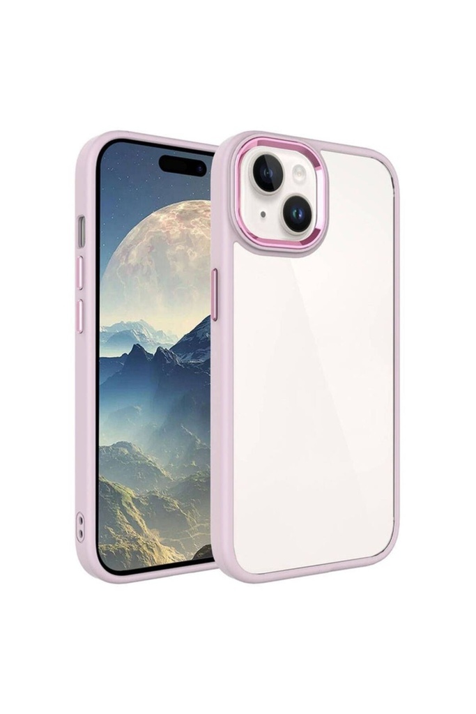 Apple iPhone 15 Plus Uyumlu Kılıf Zore Krom Kapak
