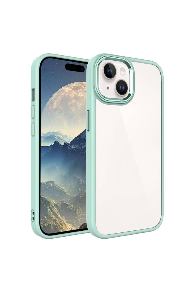 Apple iPhone 15 Plus Uyumlu Kılıf Zore Krom Kapak