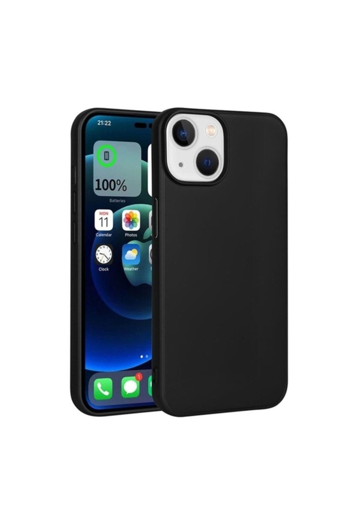 [RNZ-TA93194] Apple iPhone 15 Plus Uyumlu Kılıf Zore Premier Silikon Kapak (Siyah)
