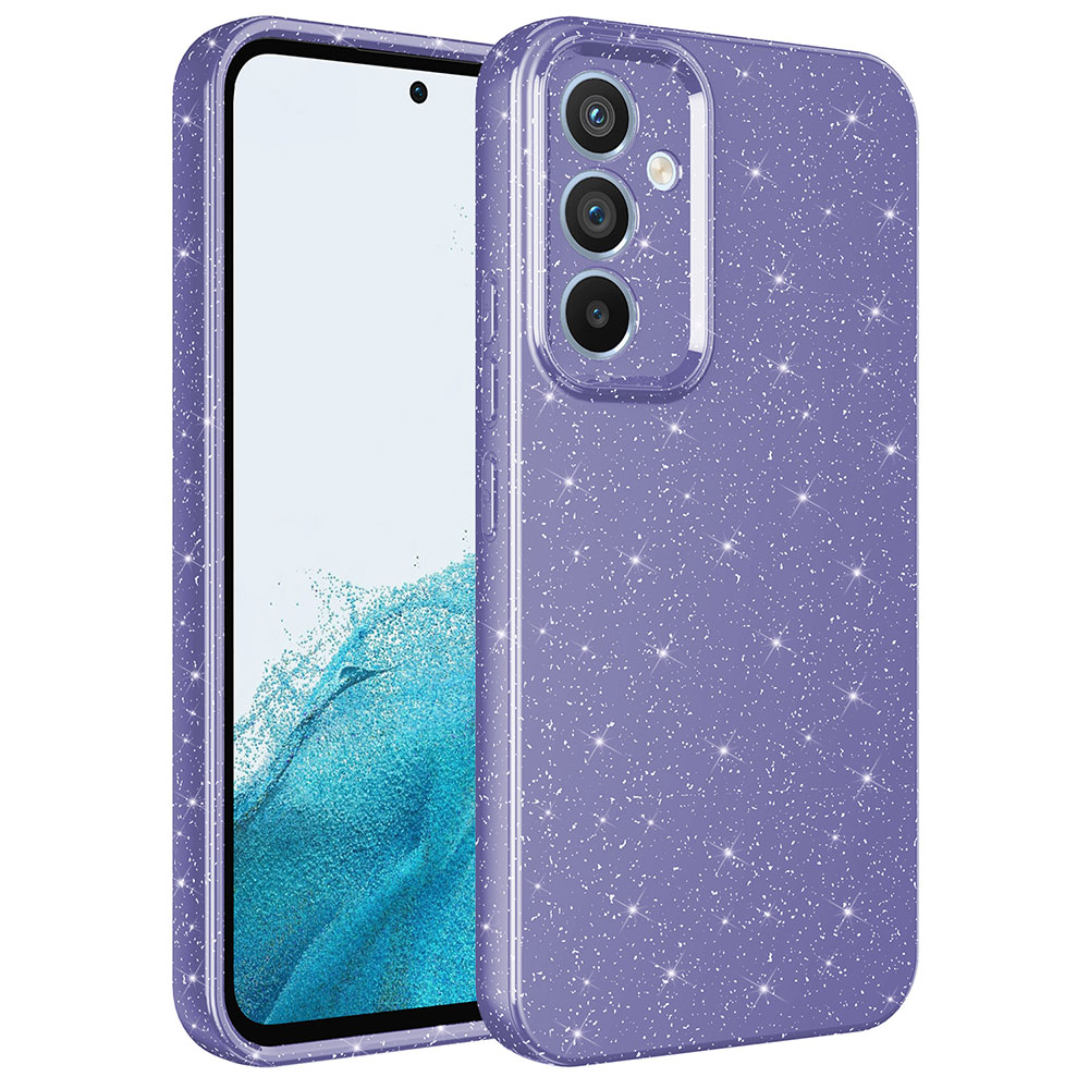 Samsung Galaxy A34 Uyumlu Kılıf Kamera Korumalı Simli Lüks Zore Koton Kapak