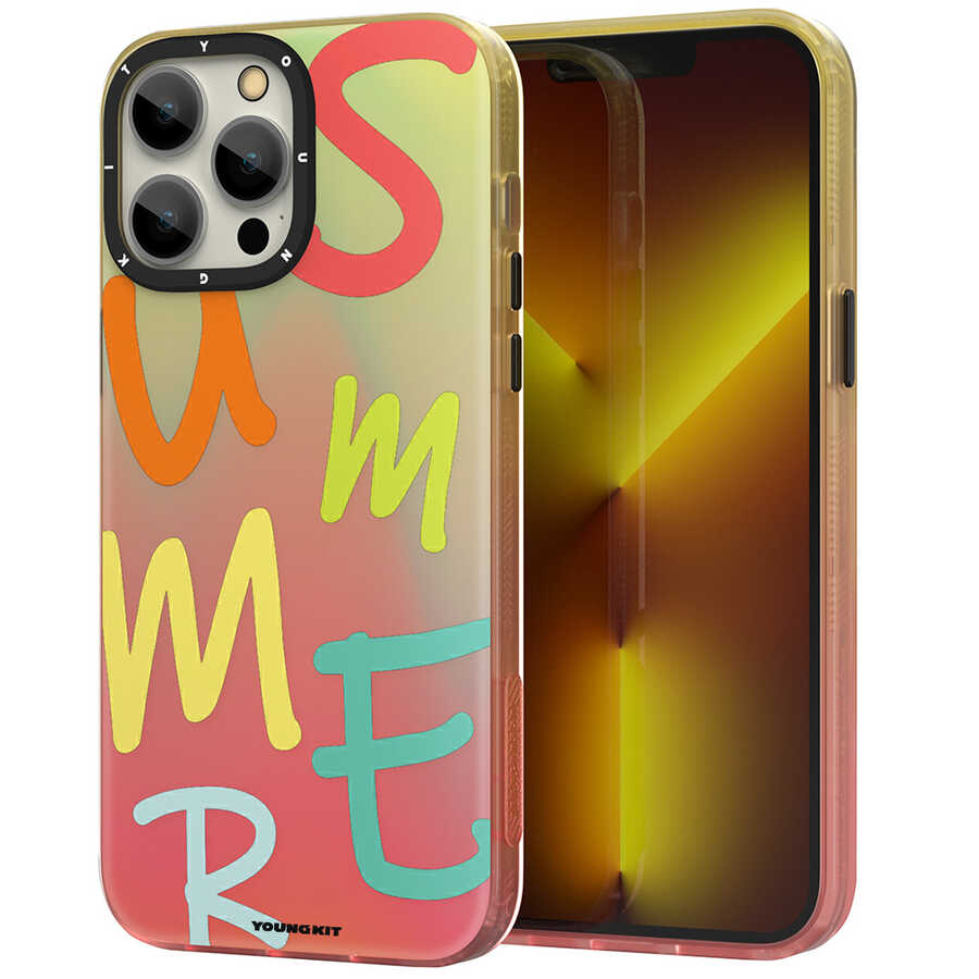 Apple iPhone 13 Pro Max Uyumlu Kılıf YoungKit Summer Serisi Kapak