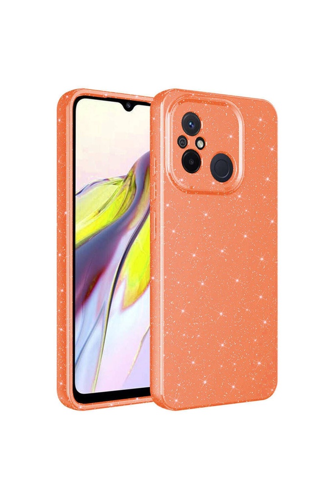 Xiaomi Redmi 12C Uyumlu Kılıf Kamera Korumalı Simli Lüks Zore Koton Kapak