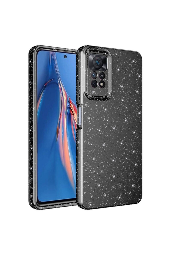 Xiaomi Redmi Note 12 Pro 4G Uyumlu Kılıf Kamera Korumalı Simli Lüks Zore Koton Kapak