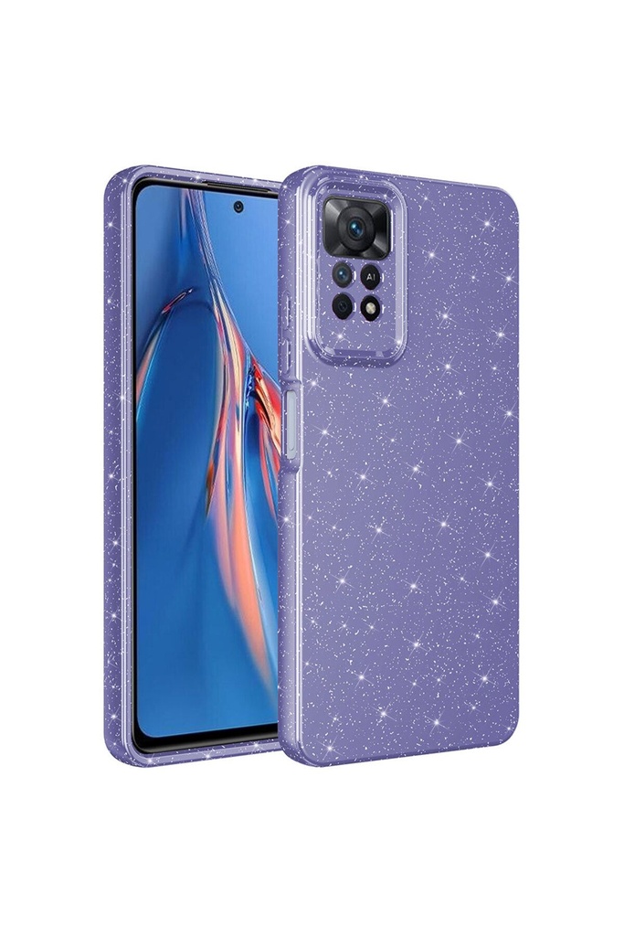 Xiaomi Redmi Note 12 Pro 4G Uyumlu Kılıf Kamera Korumalı Simli Lüks Zore Koton Kapak