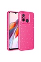 Xiaomi Redmi Note 12 Pro 4G Uyumlu Kılıf Kamera Korumalı Simli Lüks Zore Koton Kapak