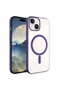 Apple iPhone 15 Plus Uyumlu Kılıf Zore Wireless Şarj Özellikli Pixel M-safe Kapak